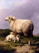 unknow artist Sheep 142 oil painting on canvas